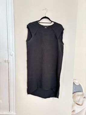 KES Sleeveless Black SILK Dress sz Sm